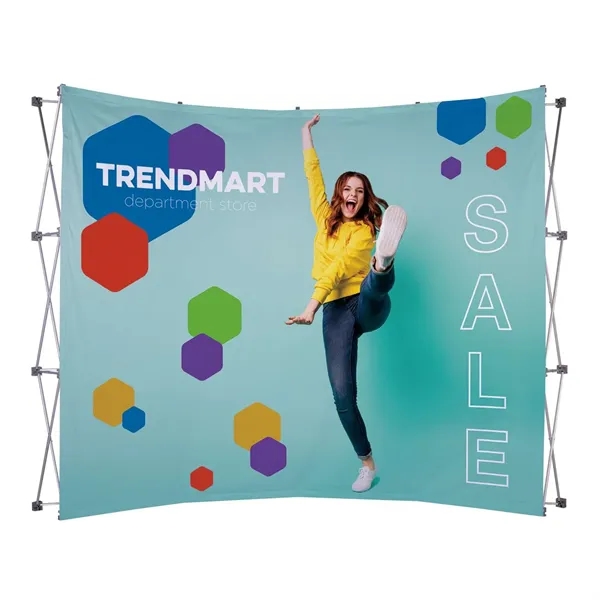 10' curved splash floor display face kit with dye sublimated graphic... from ASI 87188 Showdown Displays