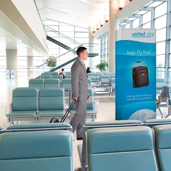 3' straight splash floor display kit with four sided panel and... from ASI 87188 Showdown Displays