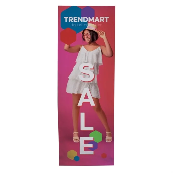 3' straight splash floor display kit with dye sublimated graphic panel.... from ASI 87188 Showdown Displays