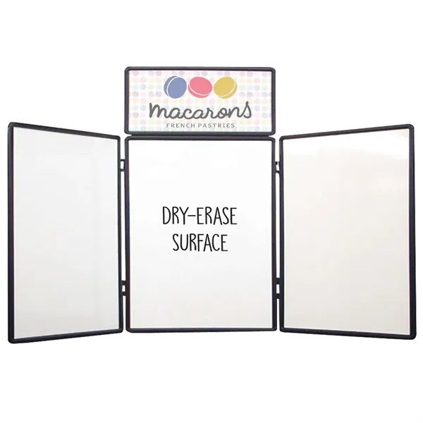 4' display with a dry-erase board on one side and loop... from ASI 87188 Showdown Displays