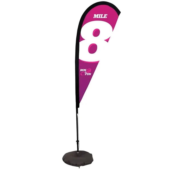 6' teardrop sail sign made of super poly knit fabric with... from ASI 87188 Showdown Displays