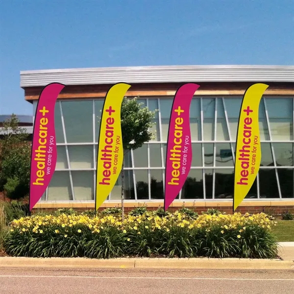 17' sail sign made of super poly knit fabric with a... from ASI 87188 Showdown Displays