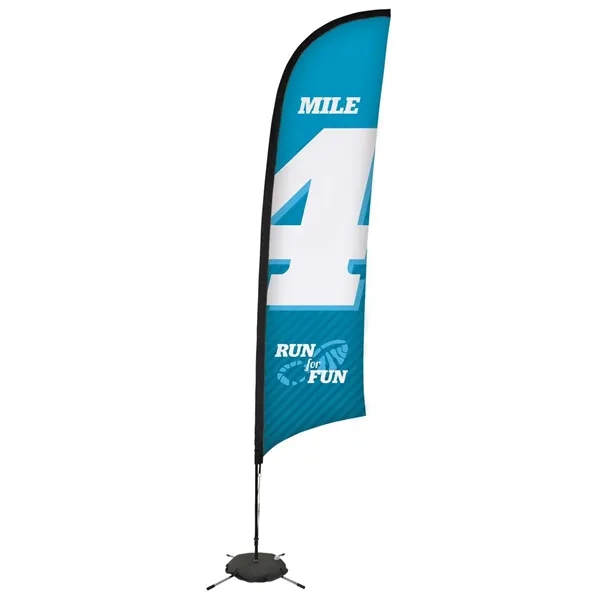 13' razor sail sign made of super poly knit fabric with... from ASI 87188 Showdown Displays
