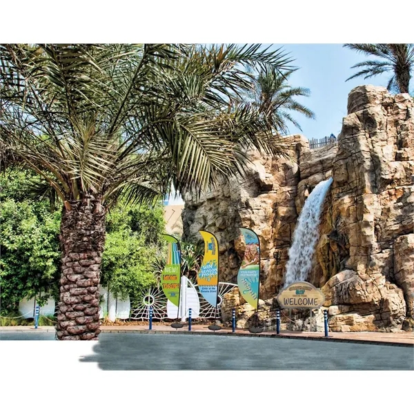 13' sail sign made of super poly knit fabric with a... from ASI 87188 Showdown Displays