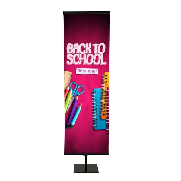 24" banner display kit with frame, telescoping pole and customizable banner.... from ASI 87188 Showdown Displays