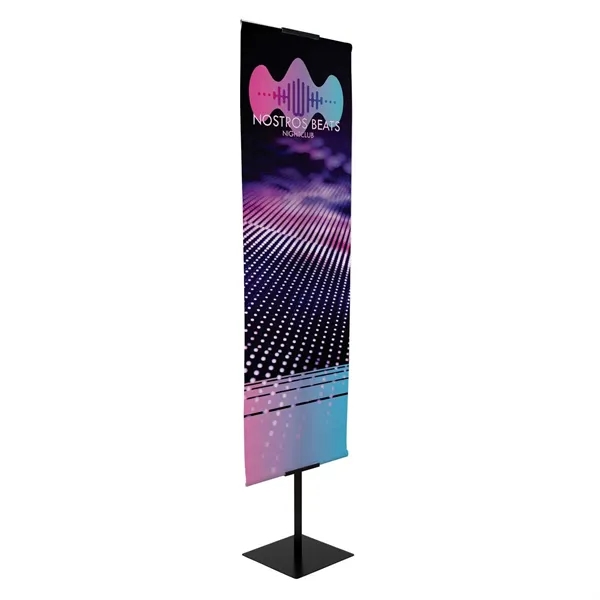 24" x 105" x 14" powder-coated steel display with telescoping pole... from ASI 87188 Showdown Displays