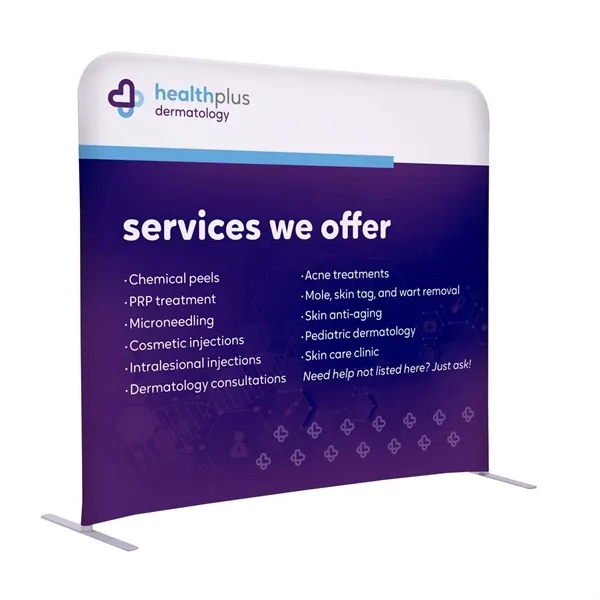 5'W x 54"H straight wall kit with double-sided graphics on the... from ASI 87188 Showdown Displays