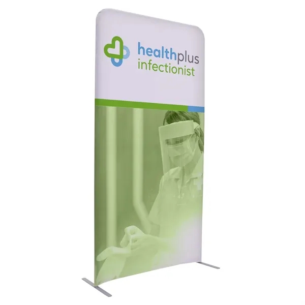 4'W x 90"H straight wall kit with double-sided graphics on the... from ASI 87188 Showdown Displays