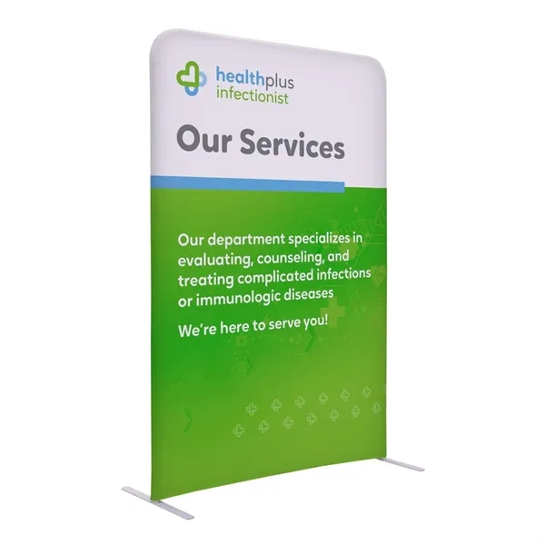 4'W x 72"H straight wall kit with double-sided graphics on the... from ASI 87188 Showdown Displays