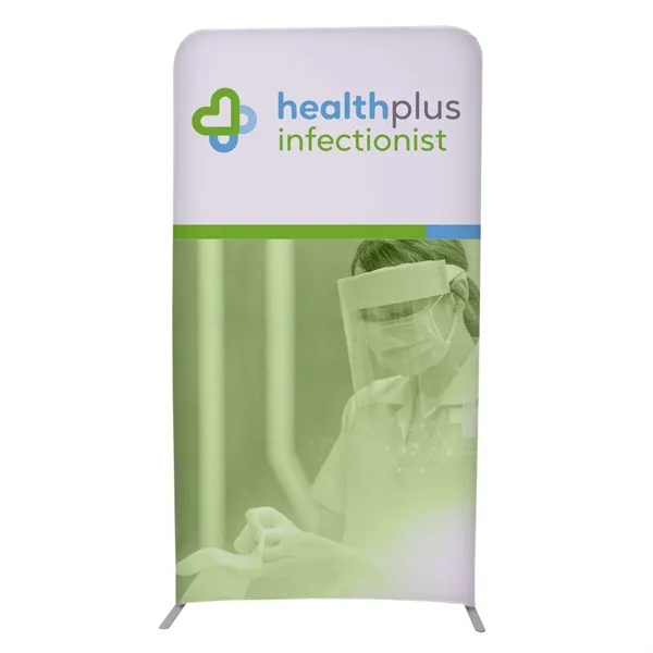 4'W x 90"H straight wall kit with double-sided graphics on the... from ASI 87188 Showdown Displays