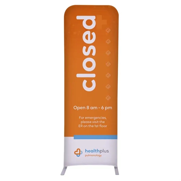 2'W x 72"H straight wall kit with double-sided graphics on the... from ASI 87188 Showdown Displays