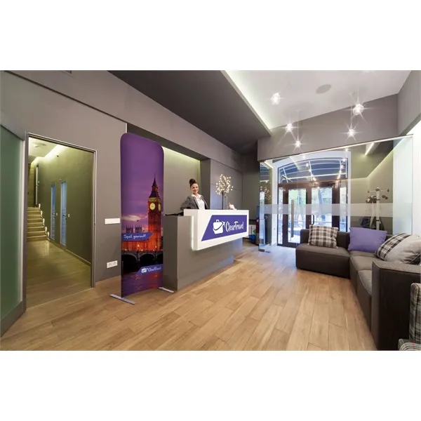 2'W x 72"H straight wall kit with double-sided graphics on the... from ASI 87188 Showdown Displays