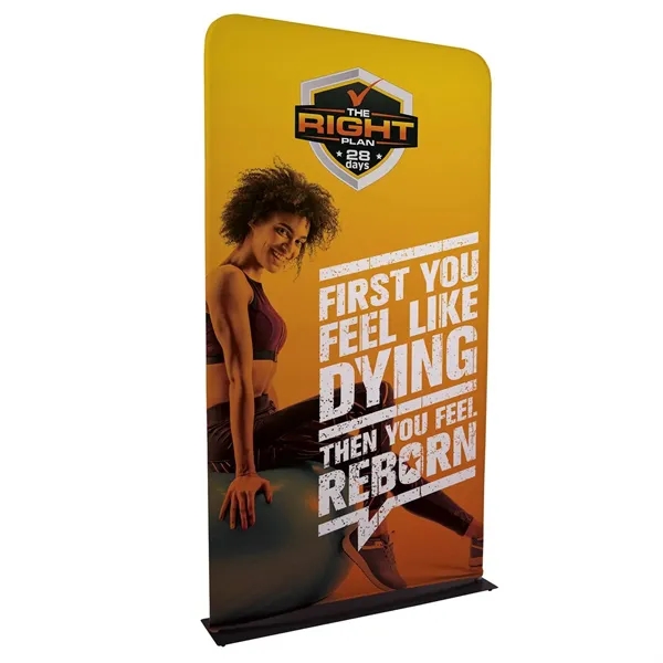 4' EuroFit banner display kit with steel base, plastic feet, frame,... from ASI 87188 Showdown Displays