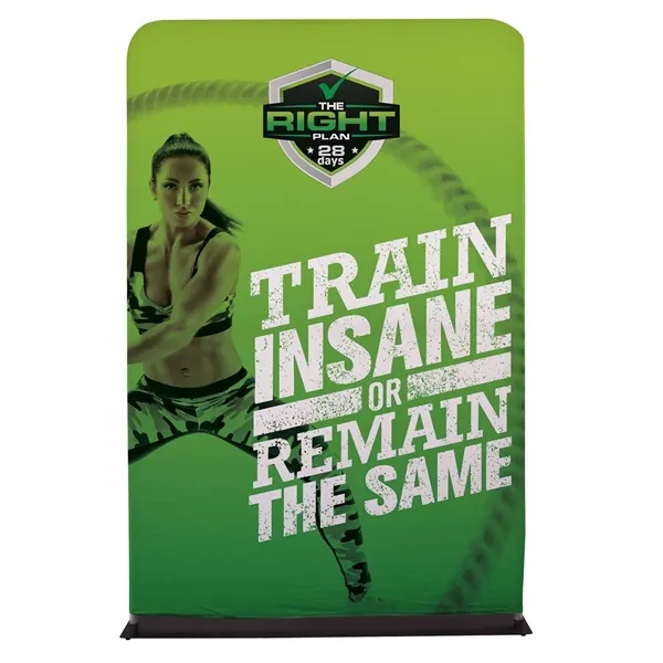 5' EuroFit banner display kit with steel base, plastic feet, frame,... from ASI 87188 Showdown Displays