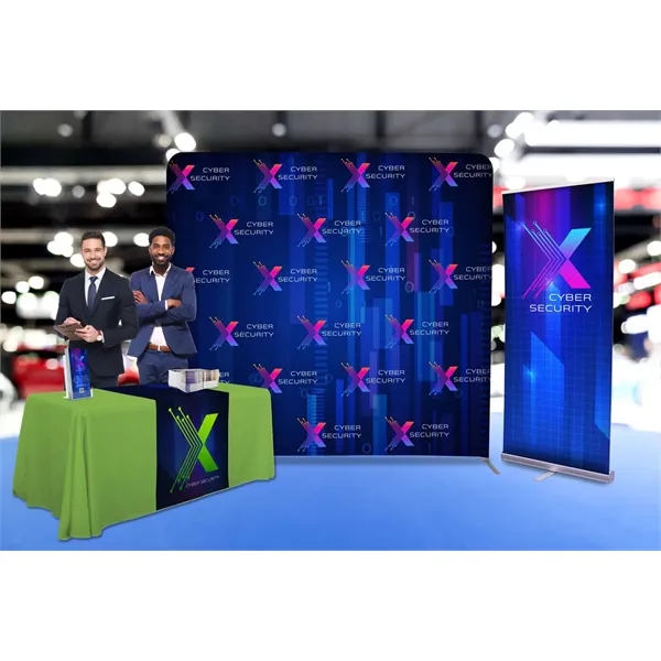 8'W x 90"H EuroFit straight wall kit with double-sided graphics on... from ASI 87188 Showdown Displays