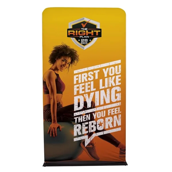 4' EuroFit banner display kit with steel base, plastic feet, frame,... from ASI 87188 Showdown Displays