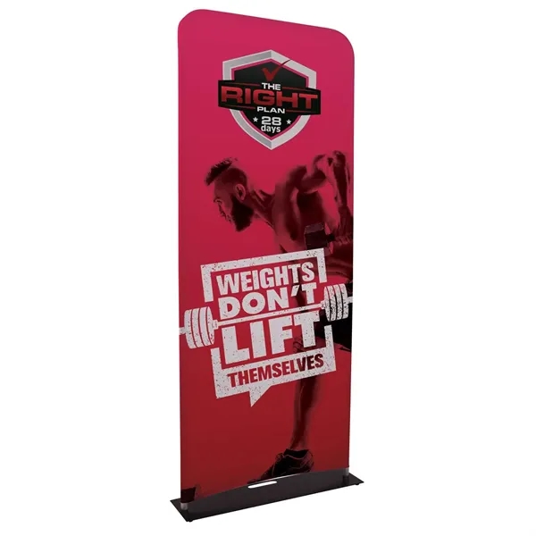 3' EuroFit banner display kit with steel base, plastic feet, frame,... from ASI 87188 Showdown Displays