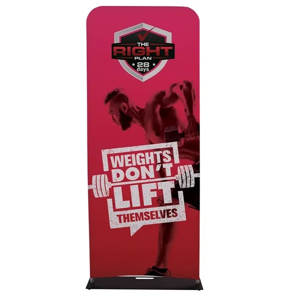 3' EuroFit banner display kit with steel base, plastic feet, frame,... from ASI 87188 Showdown Displays