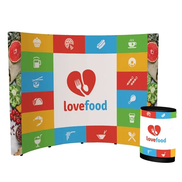 123.5" x 91.38" x 34.5" Echo Pop-Up Display Kit with aluminum... from ASI 87188 Showdown Displays