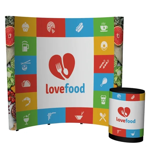 100" x 91.38" x 31" Echo Pop-Up Display Kit with aluminum... from ASI 87188 Showdown Displays