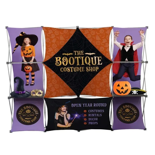 Deluxe GeoMetrix display with 12-quad double-knit polyester display and carrying case.... from ASI 87188 Showdown Displays