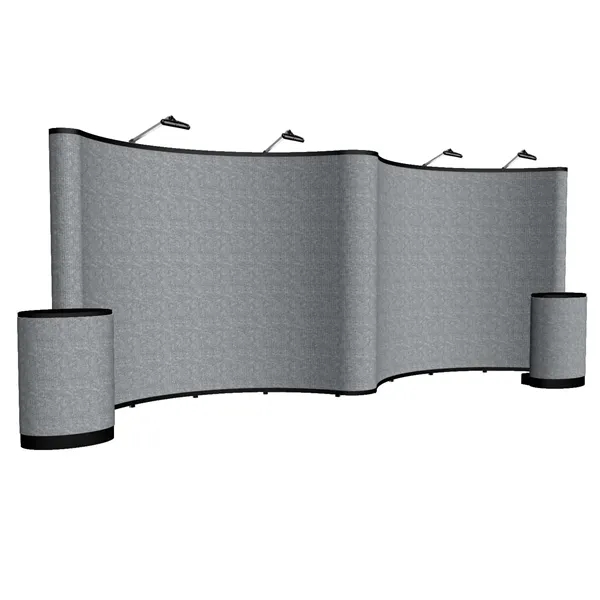 20' Show N' Rise polyester, aluminum and plastic gullwing style wall... from ASI 87188 Showdown Displays