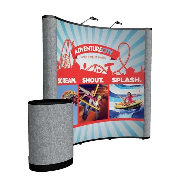 8' curved Show 'N Rise floor display kit.... from ASI 87188 Showdown Displays