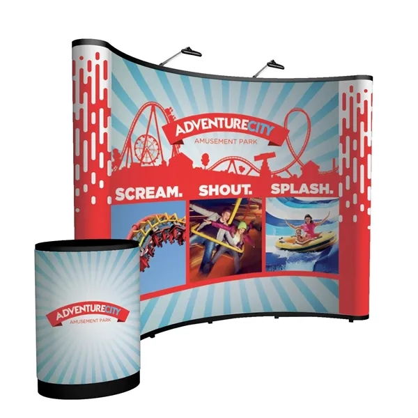 10' curved Show 'N Rise floor display kit.... from ASI 87188 Showdown Displays