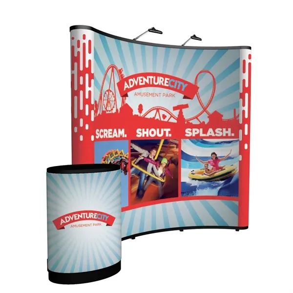 8' curved Show 'N Rise floor display kit.... from ASI 87188 Showdown Displays