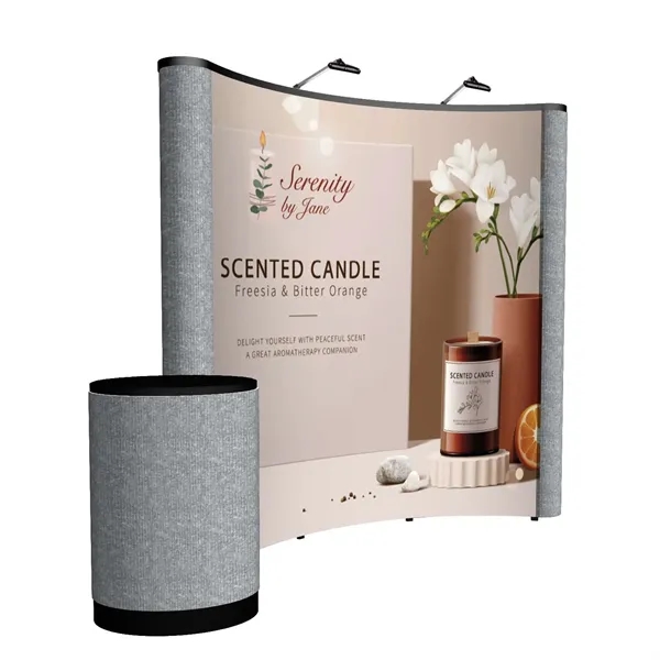 8' curved ARISE floor display kit.... from ASI 87188 Showdown Displays