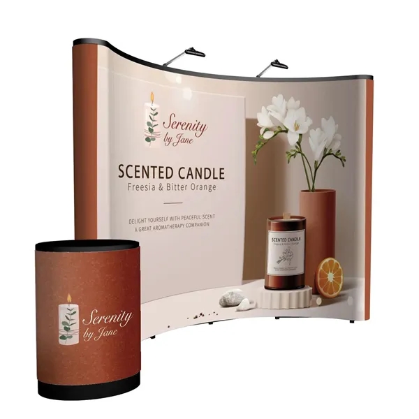 10' curved ARISE floor display kit.... from ASI 87188 Showdown Displays