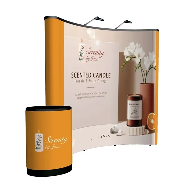 8' curved ARISE floor display kit.... from ASI 87188 Showdown Displays