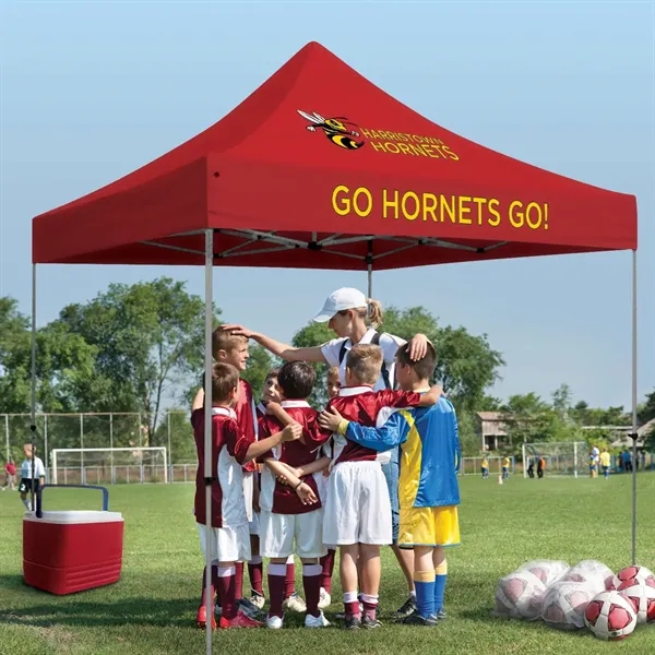 10' deluxe tent kit with crank-up canopy, steel frame, legs, feet... from ASI 87188 Showdown Displays