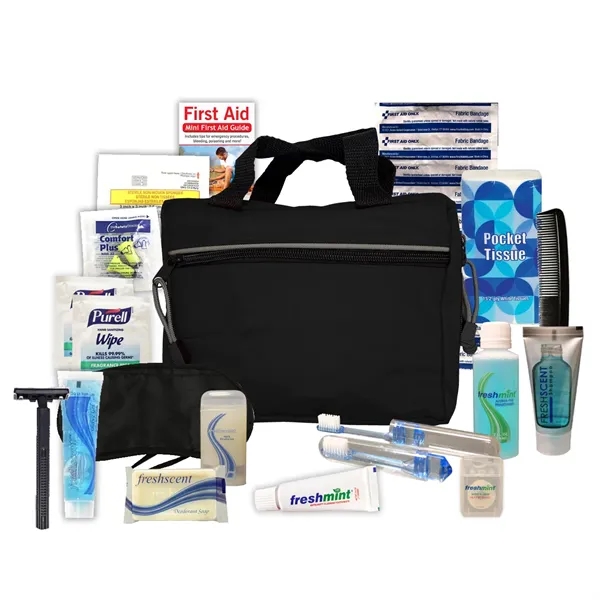 Travel kit with a zippered case.... from ASI 84514 Safety Made