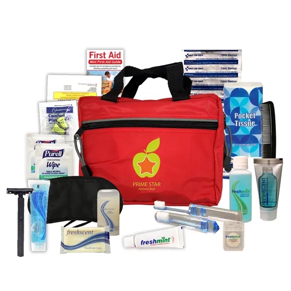 Travel kit with a zippered case.... from ASI 84514 Safety Made