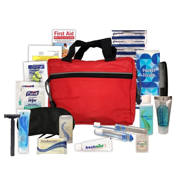 Travel kit with a zippered case.... from ASI 84514 Safety Made