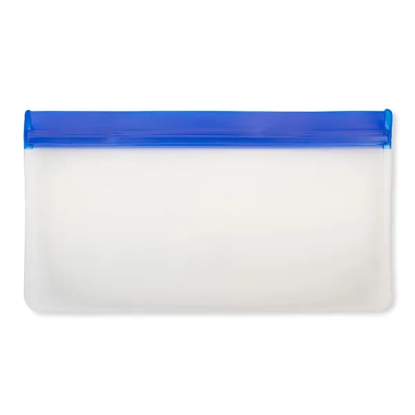 Medium sized, sealable eco-friendly PEVA pouch that is reusable with full... from ASI 54040 Fey Promo