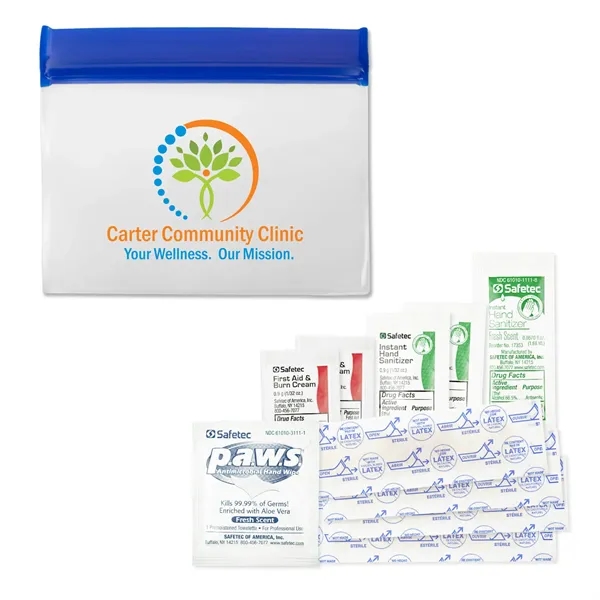 PEVA pouch First Aid kit, containing 10 essential pieces with full... from ASI 54040 Fey Promo
