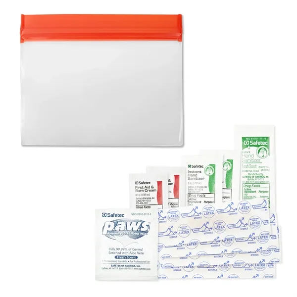 PEVA pouch First Aid kit, containing 10 essential pieces with full... from ASI 54040 Fey Promo