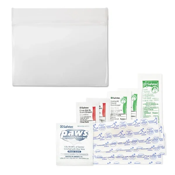 PEVA pouch First Aid kit, containing 10 essential pieces with full... from ASI 54040 Fey Promo