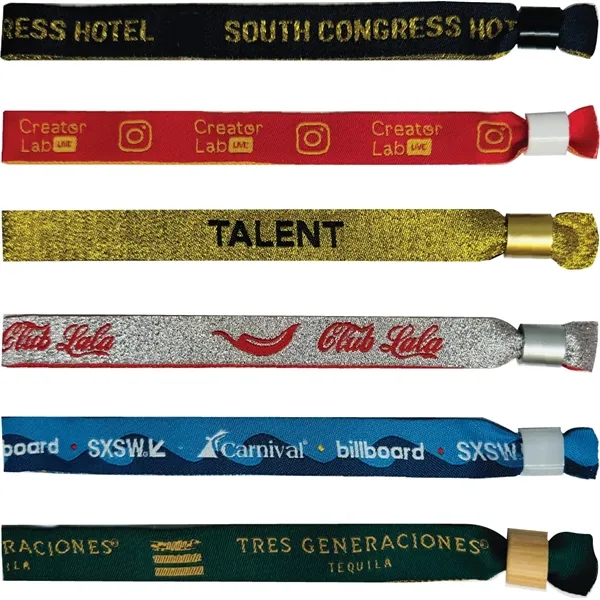 Art Woven Event Wristband with locking bead.... from ASI 80127 Quashies, LLC / Qband