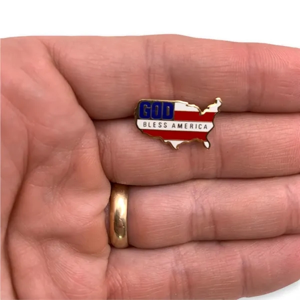 Shape of the United States lapel pin with flag super imposed.... from ASI 96235 Wehr Industries Inc
