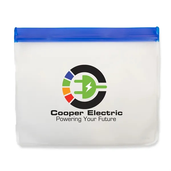 Large sized, sealable eco-friendly PEVA pouch that is reusable with full... from ASI 54040 Fey Promo