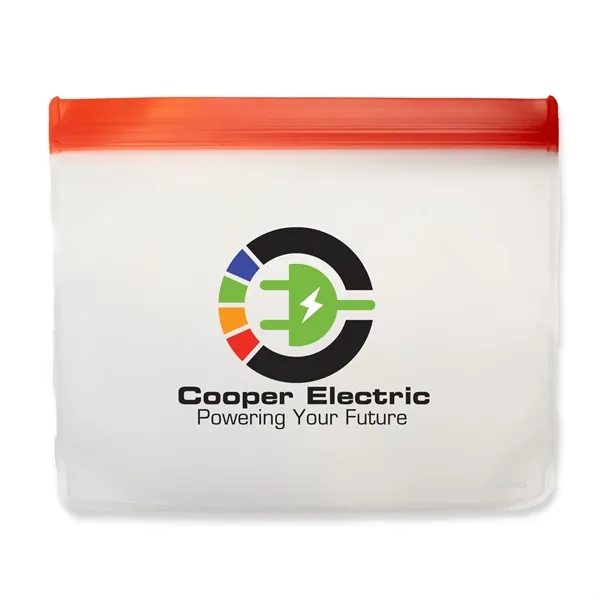 Large sized, sealable eco-friendly PEVA pouch that is reusable with full... from ASI 54040 Fey Promo