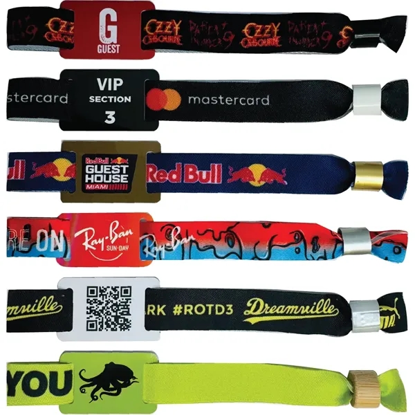 Wristband with PVC Tag and Locking Bead... from ASI 80127 Quashies, LLC / Qband