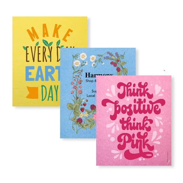 Colored Swedish Dishcloths are a sustainable and eco-friendly alternative to traditional... from ASI 54040 Fey Promo