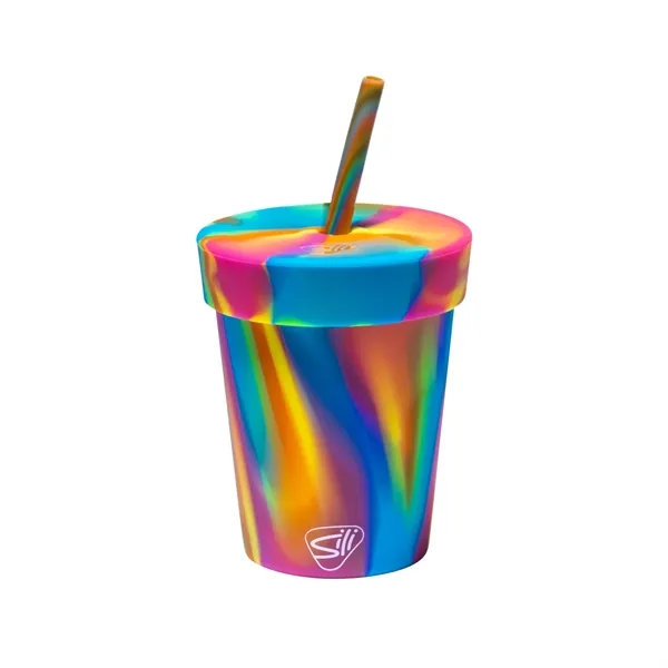 Durable, versatile, fun and unique 8oz kids silicone straw tumbler. Everlasting... from ASI 87306 Silipint, Inc.