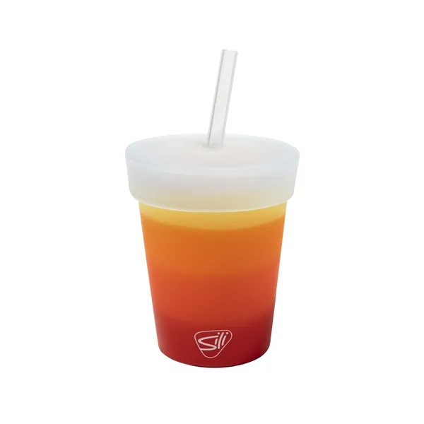 Durable, versatile, fun and unique 8oz kids silicone straw tumbler. Everlasting... from ASI 87306 Silipint, Inc.
