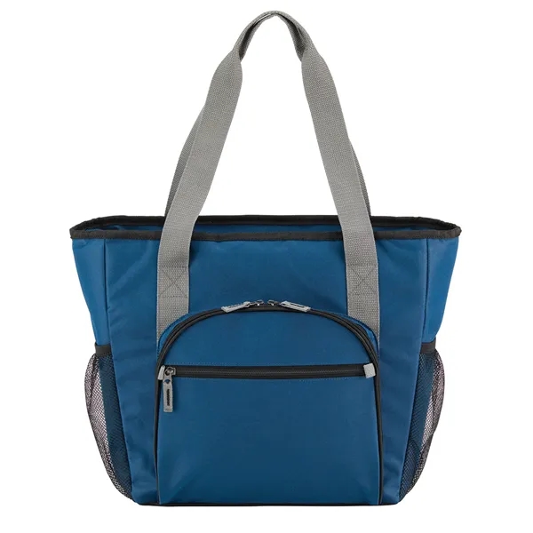 rPET Cooler Tote with zippered main compartment and large zippred front... from ASI 86565 Seville Gear