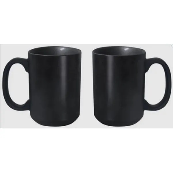 15 Oz. Mighty Matte Black Mug... from ASI 52475 Xpres LLC